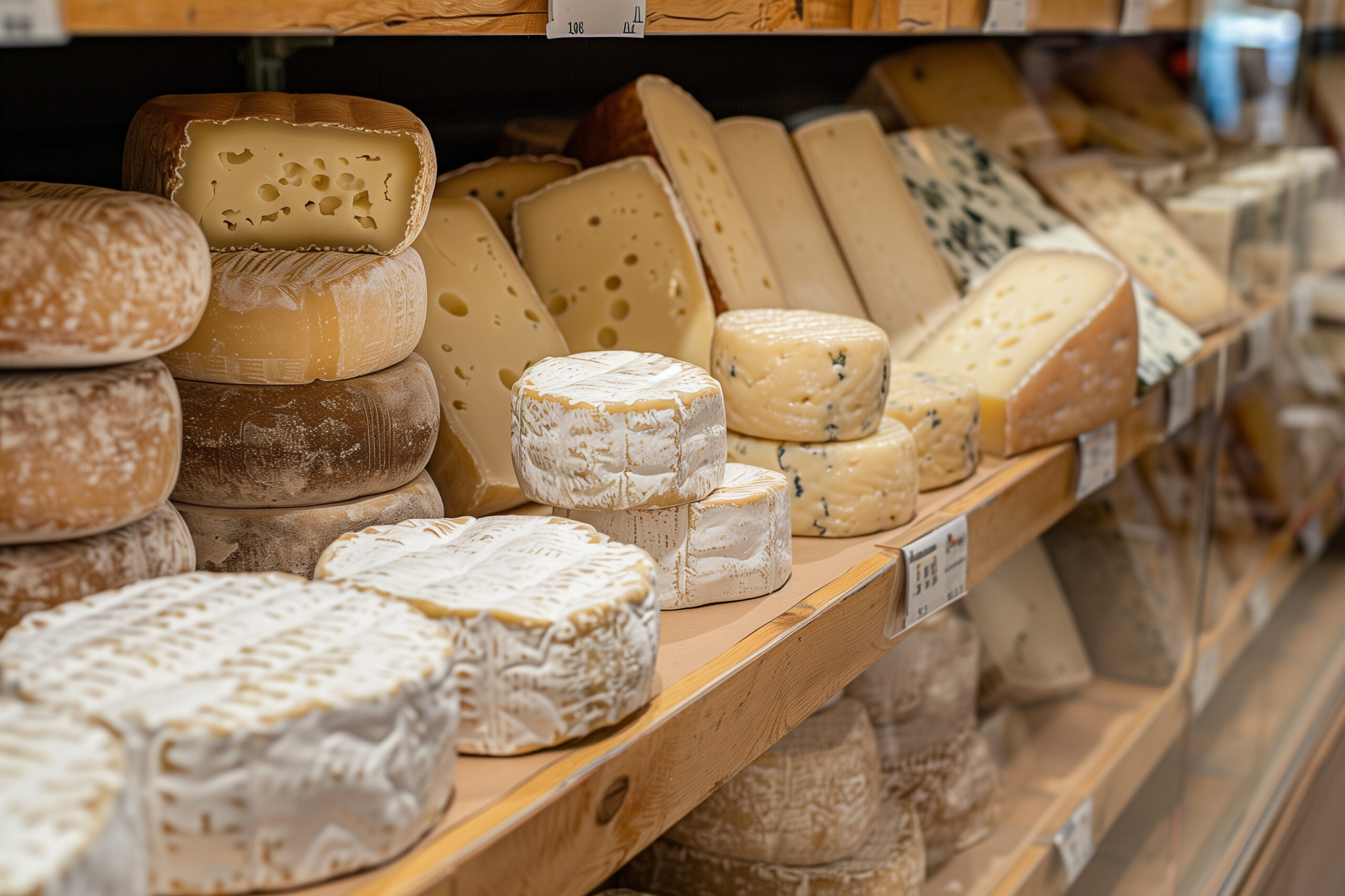Beleuchtung für Käse und Molkereiprodukte im Kühlregal